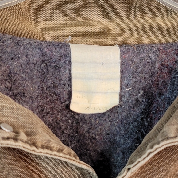 Carhartt Blanket Lined Vintage Made in USA Job Chor Heavy Canvas Coat Me… - Picture 4 of 16